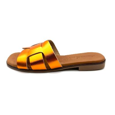 EMMA | Sandale plate Orange