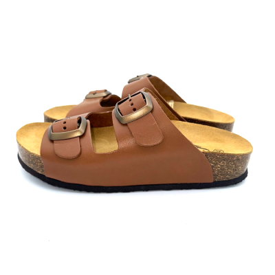 PLAKTON | Double Brides Cuir Marron