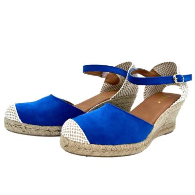 EMMA | Espadrille Bleu à Talon