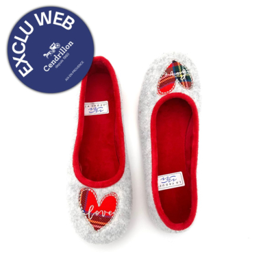 Chausson Ballerine coeur