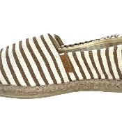 LA MAISON DE L'ESPADRILLE | Rayée Brune